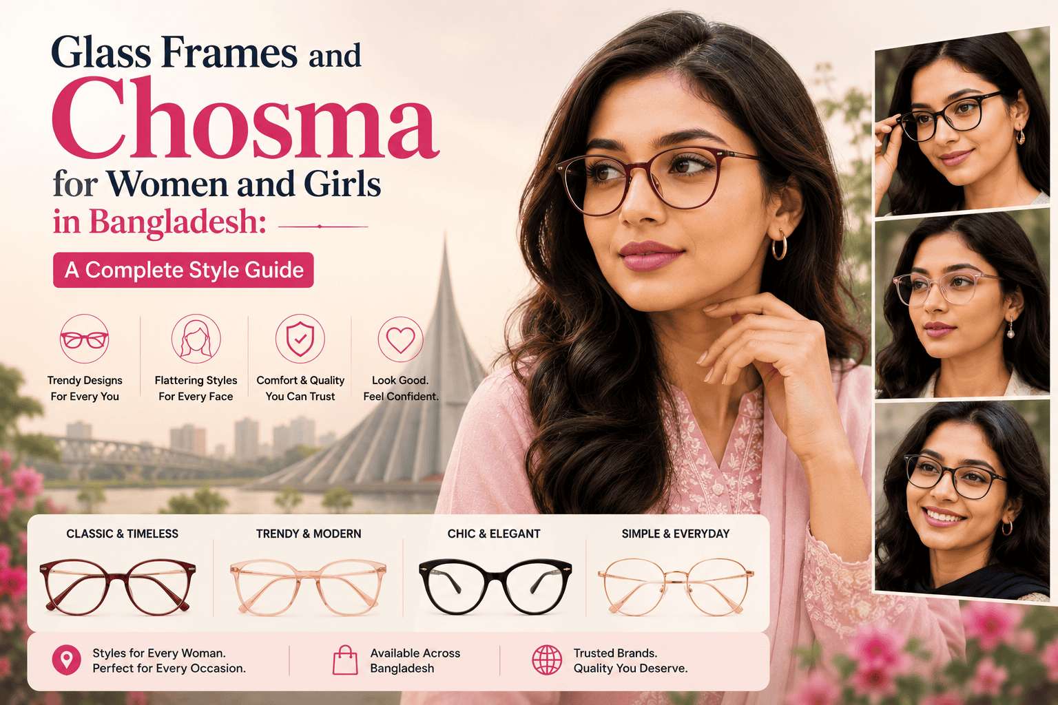 Glass Frames and Chosma for Women and Girls in Bangladesh: A Complete Style Guide